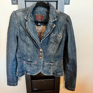 Vintage Calvin Klein Embroidered Denim Jacket - size S/P​